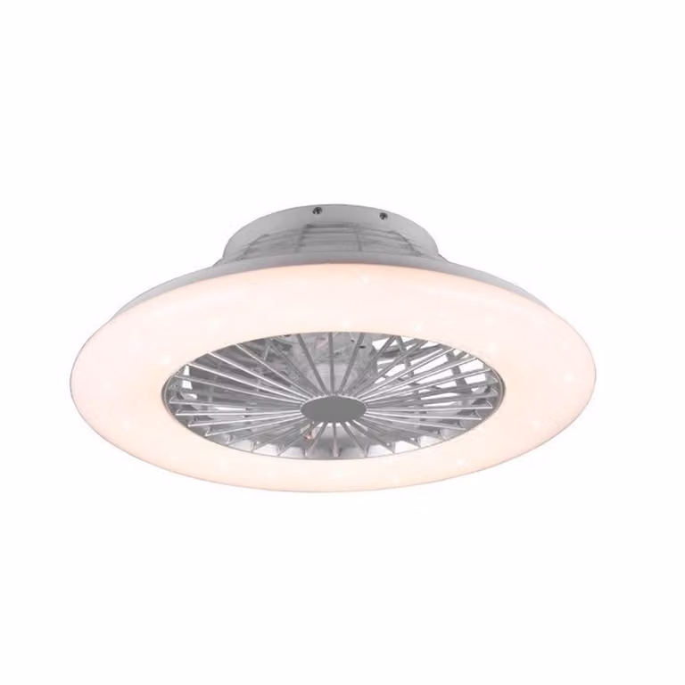 Wentylator sufitowy z lampą LED RGB STRALSUND R62522987 srebrny Pilot