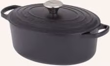 Brytfanna emaliowana Le Creuset Signature z żeliwa w kolorze czarnym
