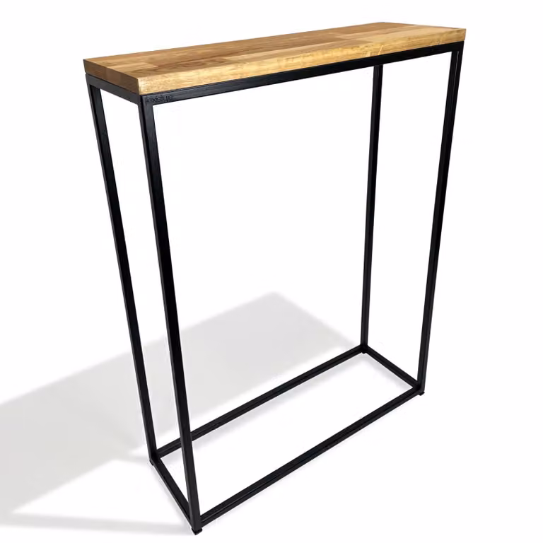 Konsola meblowa czarna 60x80x20cm pojedyncza
