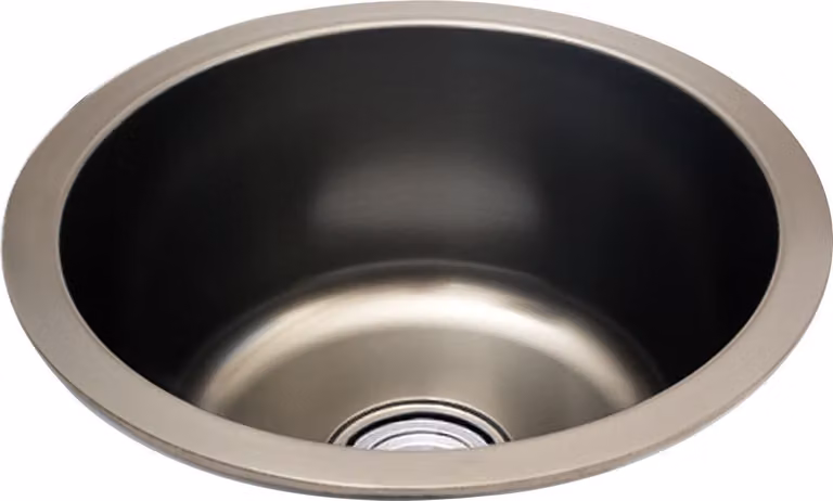 Zlewozmywaki ze stali nierdzewnej Umywalki Umywalki wpuszczane Umywalki nablatowe Mini Grey Round Wash