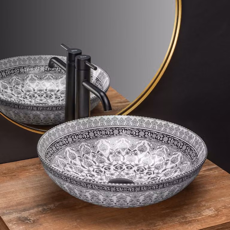 Umywalka nablatowa Rea Arte dark grey