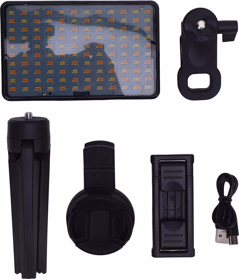 Lampa wypełniająca z soczewką polaryzacyjną CPL 52 mm, bezprzewodowa, z regulacją jasności, polaryzacyjna, do art. nr