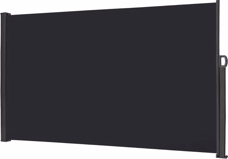 Markiza wysuwana - 180 x 300 cm - Szara (antracyt) - Poliester - Do balkonu i tarasu