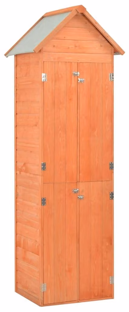 Domek ogrodowy drewniany, kompaktowy - wodoodporny dach poliestrowy - 71 x 60 x 213 cm