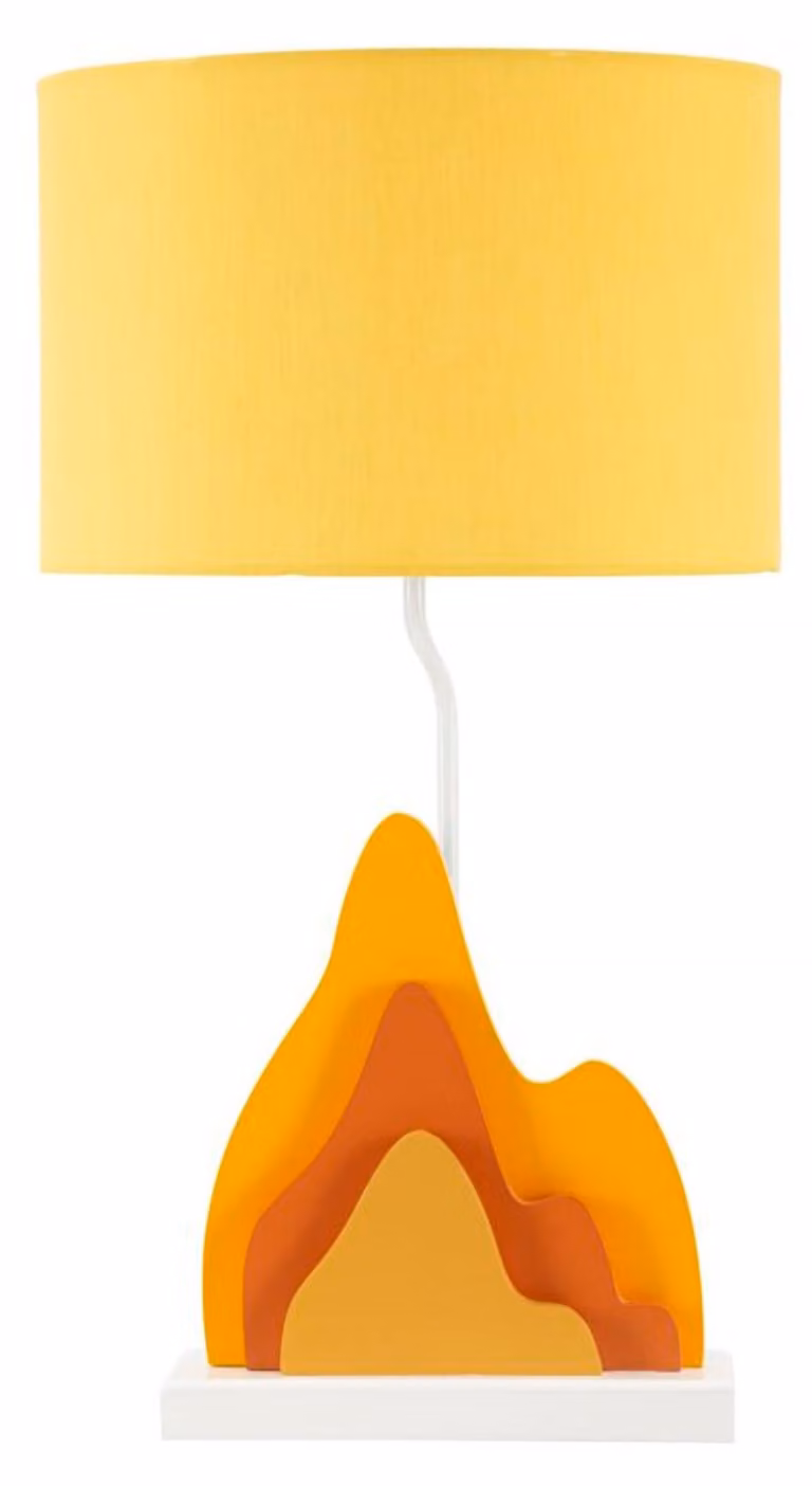 Lampa stołowa o Ferretti, kolor żółty, gwint E27, wymiary 30x57 cm