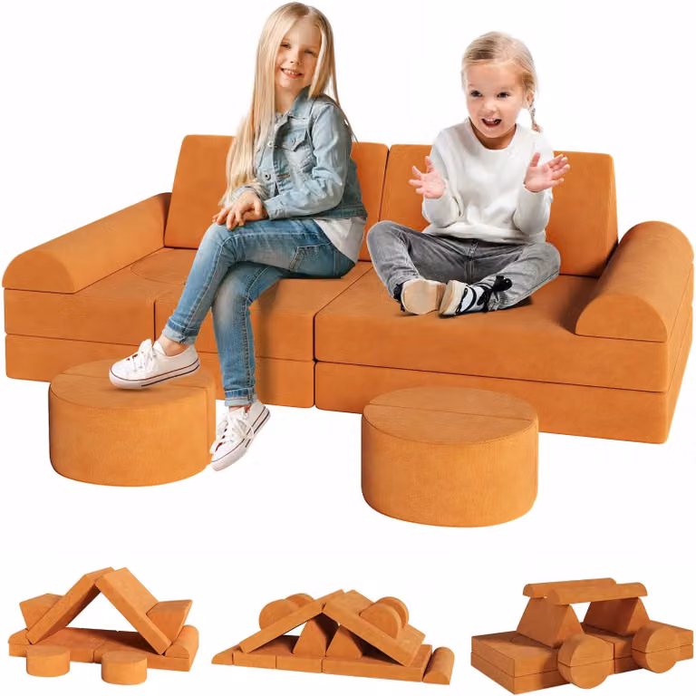 Zetel – Krzesło dla dzieci – Siedzenie dla dzieci – Puf – Ławka – Modułowy – Siedzisko modułowe – Meble do zabawy