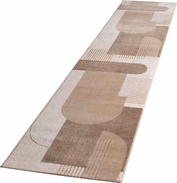 Dywan Tiana beżowy geometryczny boho Szerokość: 80 cm, Długość: 300 cm