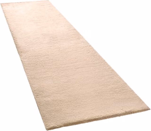Dywanik futrzany Fluffy piasek, kolor beżowy, W x S: 80 x 300 cm