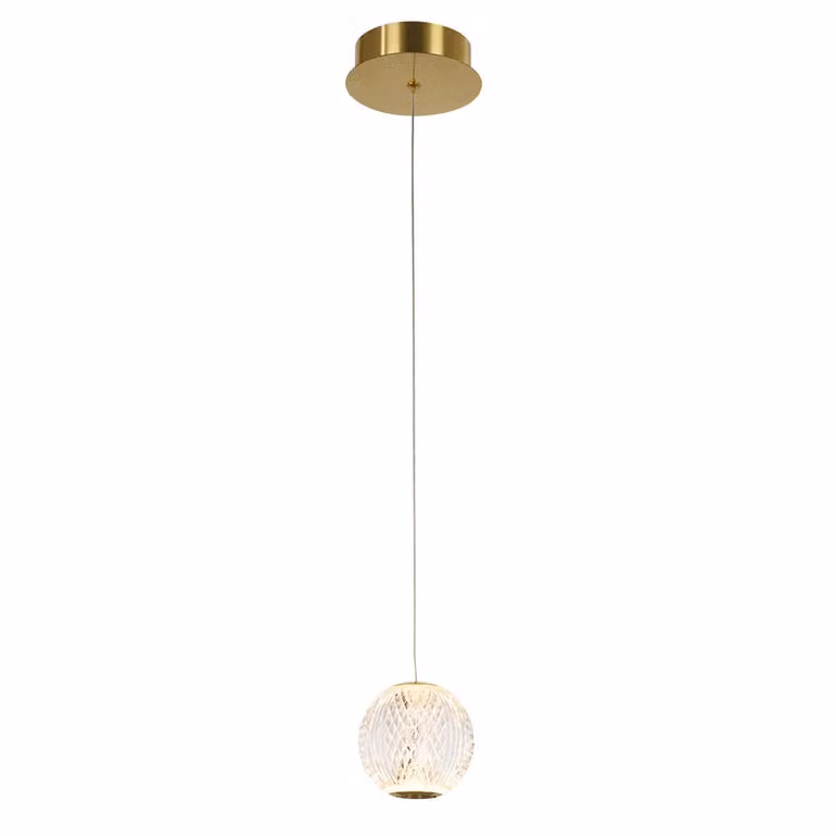 Lampa sufitowa LED Rosario 4,2W 3200K 280lm metal złoto-przezroczysta wym:120x12x12cm IP20 Italux