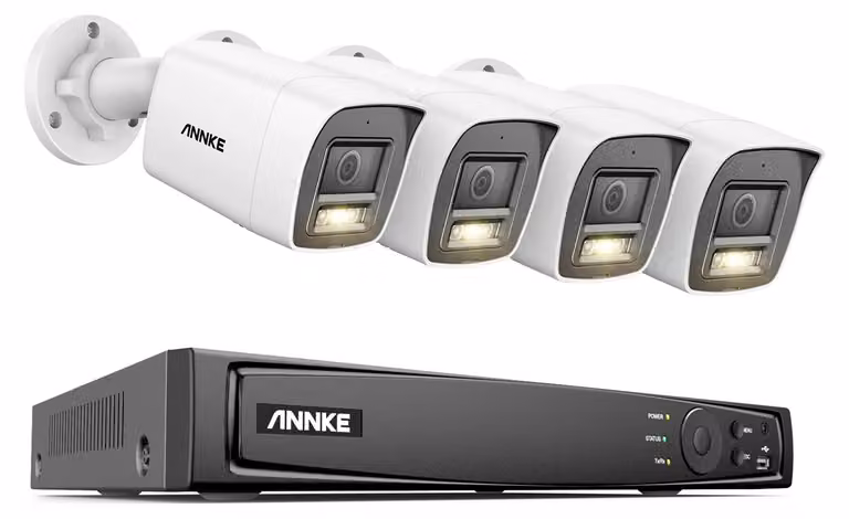 Zestaw zabezpieczeń IP 8-kanałowy – 4 kamery – rozdzielczość 12 MP – 1 TB pamięci – PoE