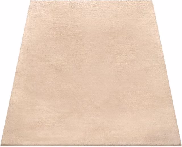 Okrągły dywanik futrzany Fluffy w kolorze piaskowym o średnicy 160 cm