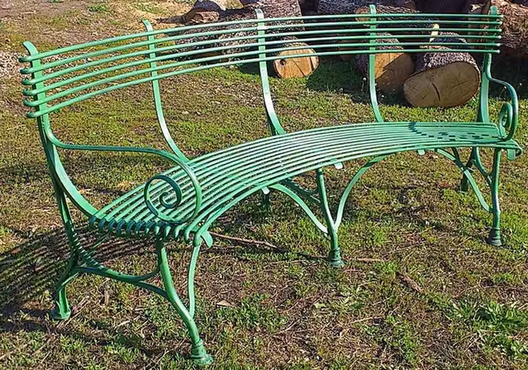 Ławka ogrodowa z kutego żelaza Casa Padrino 1,9 x 0,48 x wys. 0,9 m - nostalgia w stylu vintage