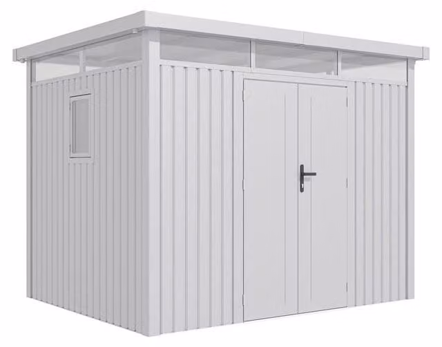 Domek ogrodowy G21 Atlanta 676 - 294 x 230 cm, metal silver