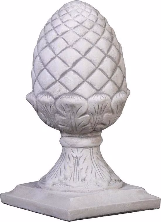 Figurka z betonu w kształcie pnia drzewa, 43 cm - szara, odporna na mróz - dekoracja do ogrodu - Vemera