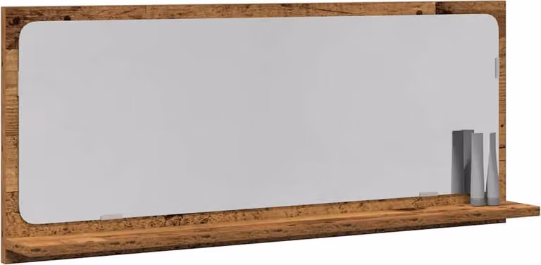 Lustro ścienne vidaXL, styl vintage, drewno, 90 x 10,5 x 37 cm, materiał drewnopochodny