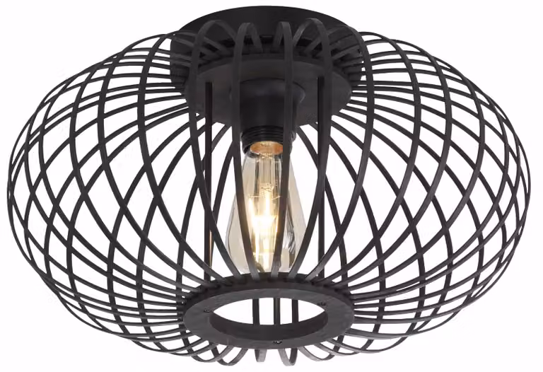 Lampa sufitowa RACOON czarna 5xE27x40W metal wym:23x40x40cm IP20 Leuchten Direkt