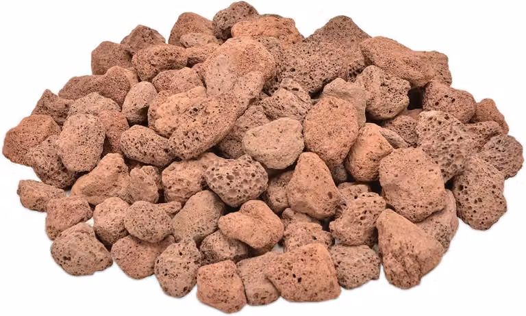 Kamień lawowy – palenisko – element dekoracyjny do ogrodu – naturalny materiał – od 3/4 do 1 cala – kolor czerwony