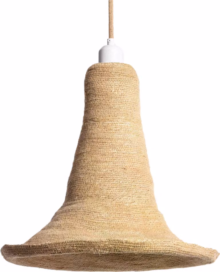 Lampa wisząca BOHO brązowo-biała 1xE27x20W sznurek / sizal wym:185x35x35cm IP20 Abruzzo