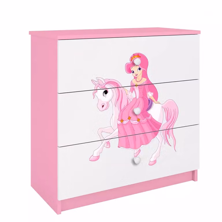 Komoda Dla Dzieci Babydreams Różowy - Księżniczka 1