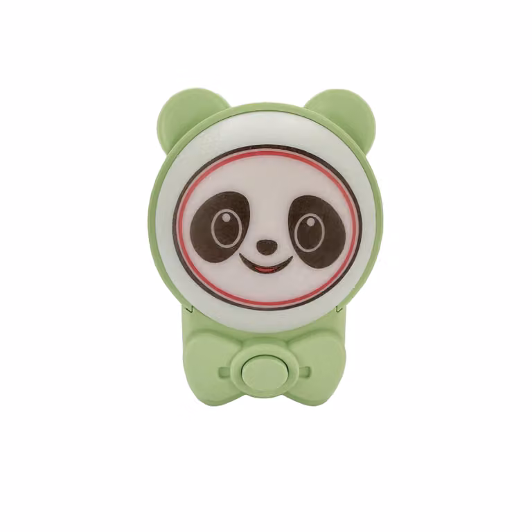 Lampka wtykowa dziecięca ANDY lampka nocna do gniazdka panda 1W 30lm IP20 2CCT (kolor losowy: różowy/niebieski/zielony/czerwony) | HOROZ