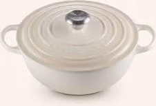 Brytfanna Le Creuset Signature wykonana z żeliwa emaliowanego, kolor biały