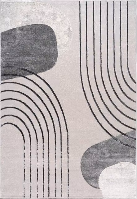 Dywan Tiana szary i beżowy o wzorze geometrycznym W x S: 160 x 230 cm