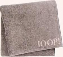 Ręcznik kąpielowy Joop! Classic Doubleface szary/beżowy wykonany z bawełny typu frotte