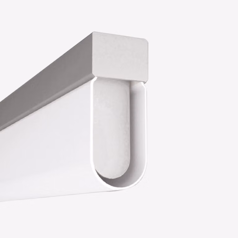 Stylowa oprawa wisząca LED Aula w różnych wariantach kolorystycznych, wariant: 1200 x 125 x 1000 mm, 32 W, 3000 K, biały