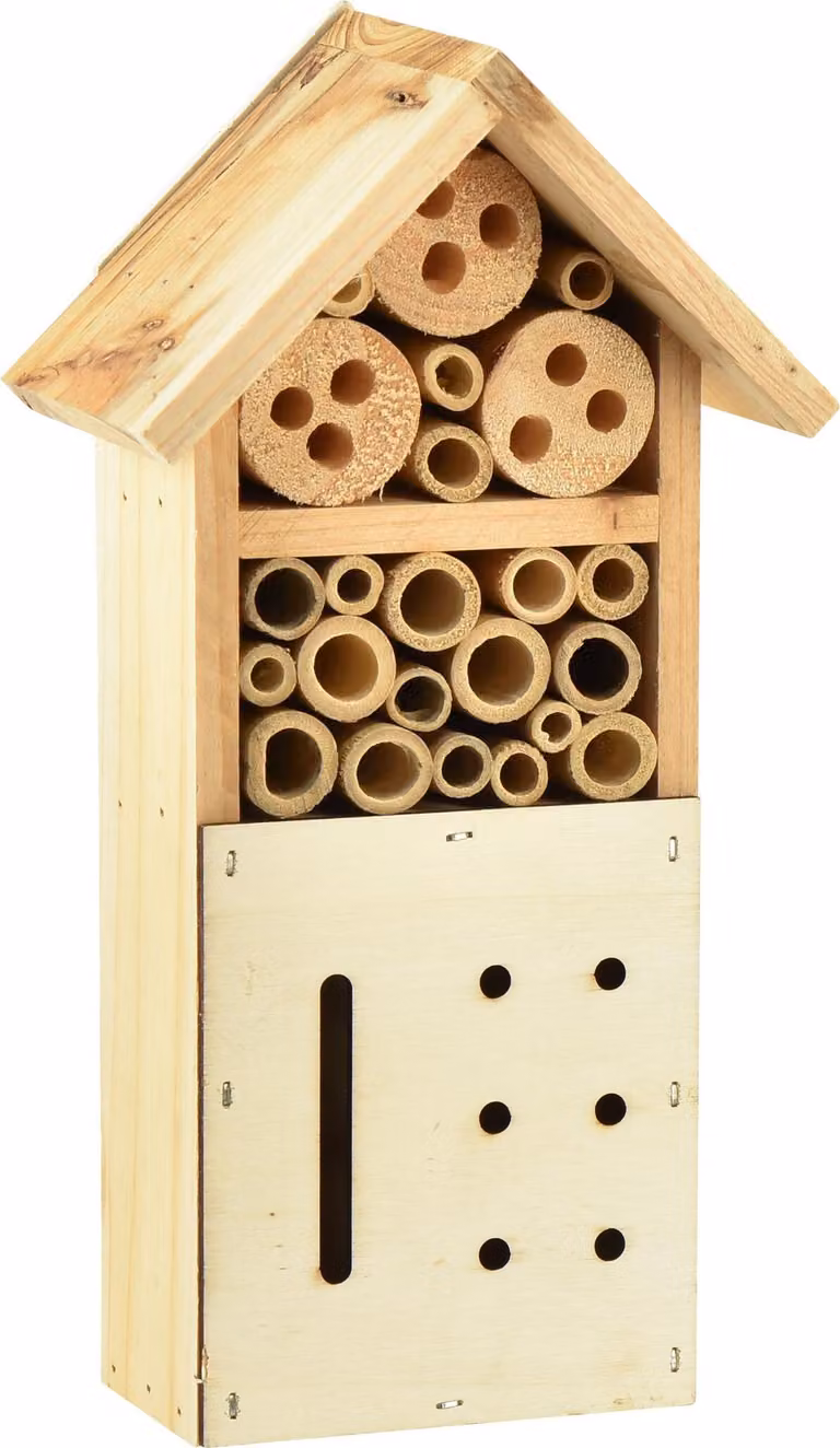 Zrównoważony hotel dla owadów drewno jodłowe naturalny 13.5x8x26cm certyfikat