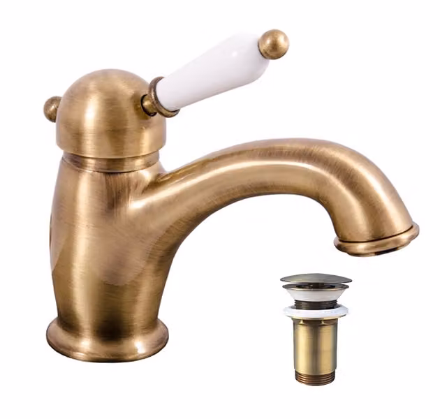 Slezák-RAV Bateria umywalkowa Slezák RAV Labe L527SM Kolor: stary mosiądz, Wymiar: 3/8''