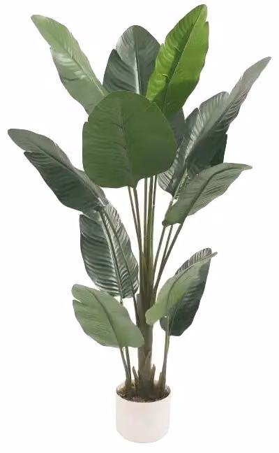 Sztuczna palma bananowa, realistyczna dekoracja tropikalna, wszechstronne zastosowanie wewnątrz i na zewnątrz, wysokość 120 cm