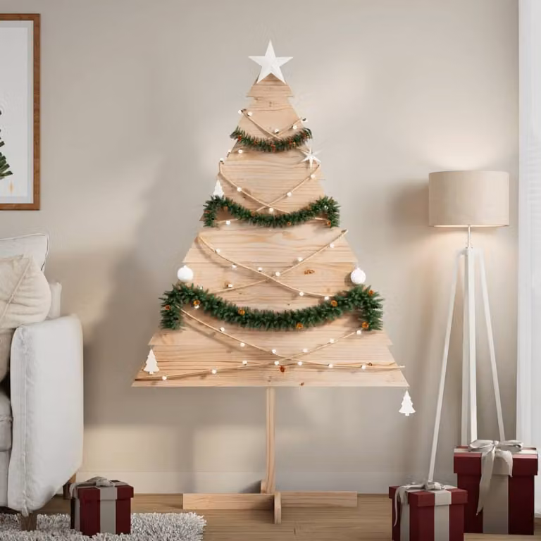Maison Exclusive - Choinka świąteczna do dekoracji, 150 cm, wykonana z litego drewna