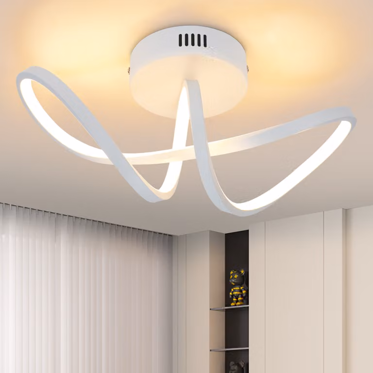 ZMH lampa sufitowa do sypialni lampa sufitowa do salonu nowoczesna biała 12W design 3000K ciepła biała lampa kuchenna wewnętrzne oświetlenie sufitowe LED