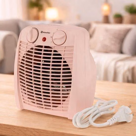 Elektryczne ogrzewanie podłogowe Przenośne - 2000 W Moc - Kompakt 20 m2 - różowy - Do salonu i sypialni