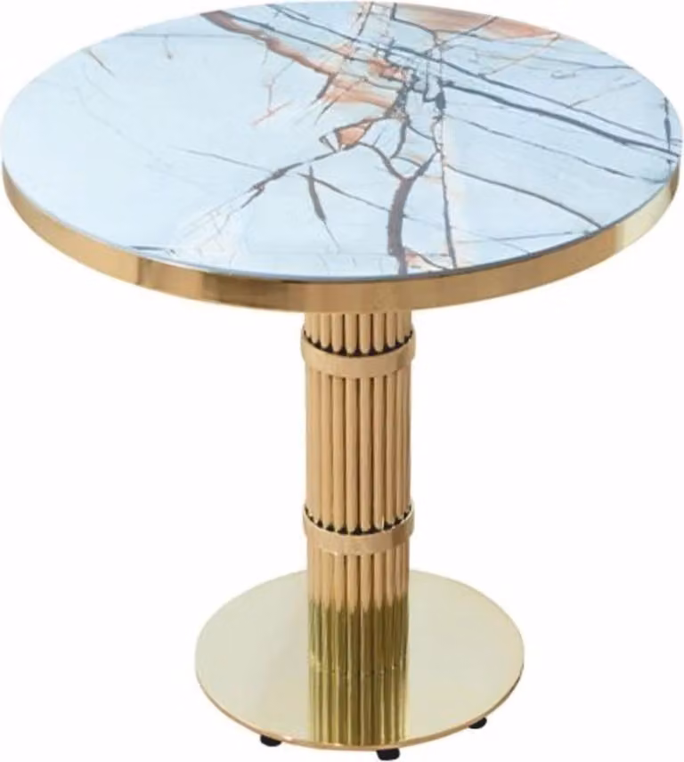 stół do jadalni Casa Padrino złoty / biały h. 75 cm - Luksusowe meble do jadalni