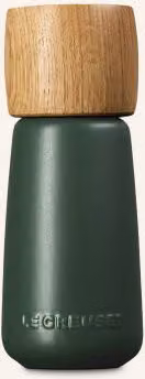 Młynek do pieprzu Le Creuset Premium zielony wykonany z kamionki i drewna