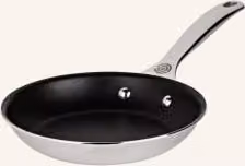 Patelnia Le Creuset 3-Ply Plus srebrna z powłoką nieprzywierającą wykonana ze stali nierdzewnej i aluminium