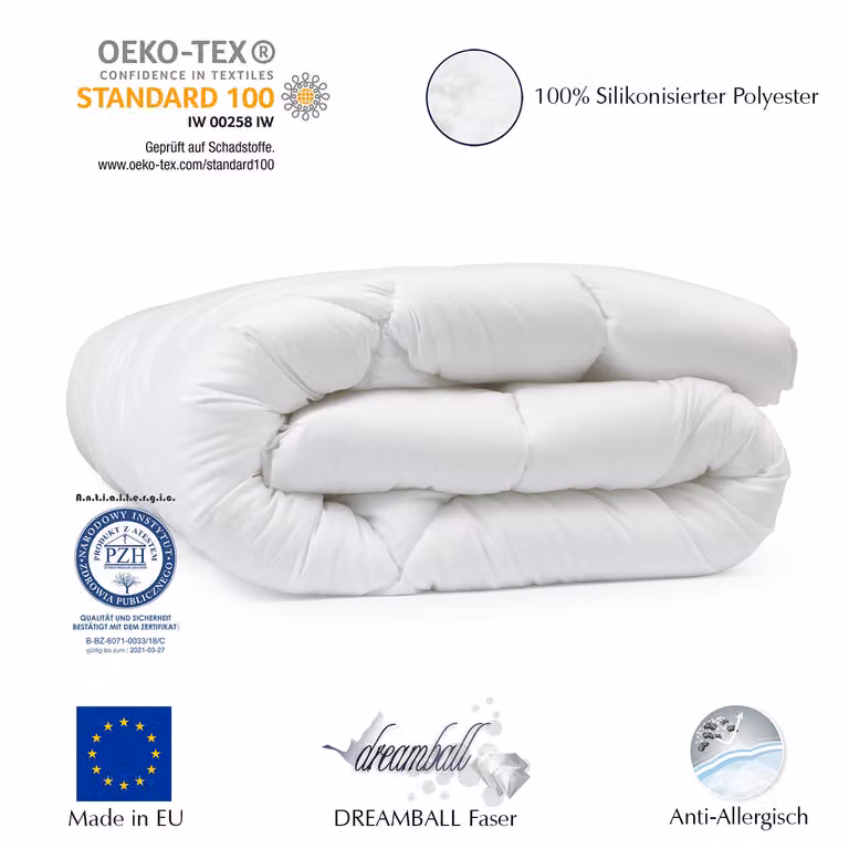Tekstylia domowe kołdra 135x200 4 pory roku | poszewka na kołdrę: 100% mikrofibra | pościel dla alergików z | wypełnienie: 1000