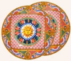 Talerz obiadowy Dolce & Gabbana Casa wykonany z porcelany w kolorze wielobarwnym