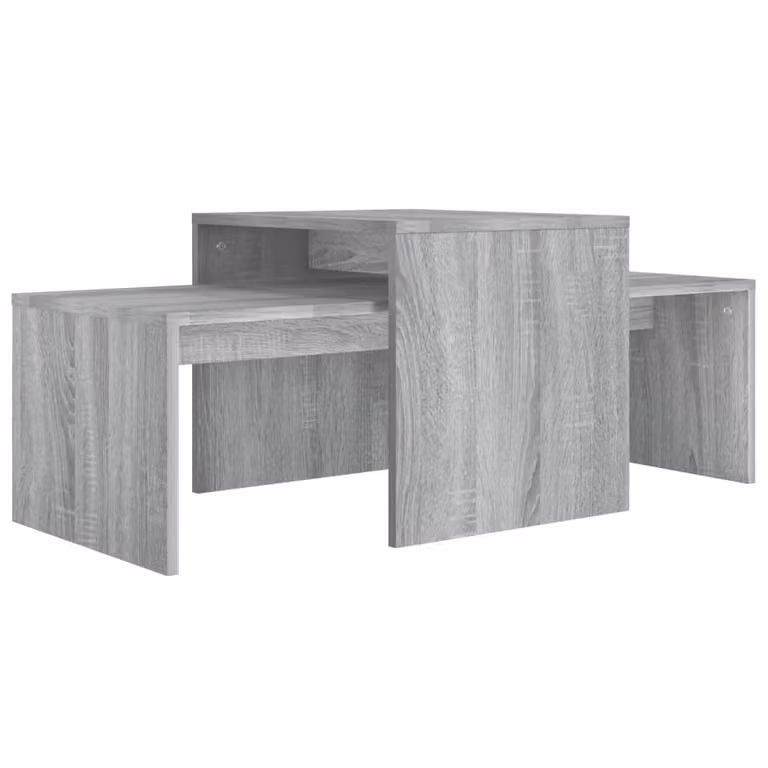vidaXL Stolik kawowy szary Sonoma 100x48x40 cm materiał drewnopochodny