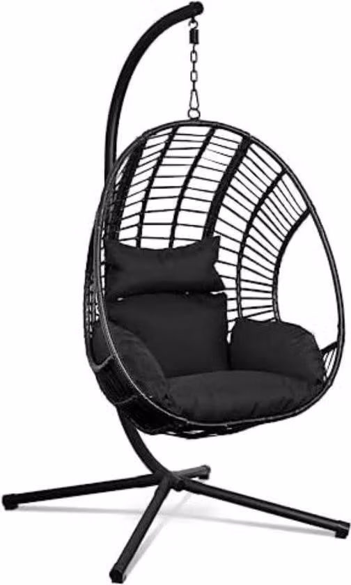 Fotel bujany Standard – Fotel jajko – Fotel Cocoon – Fotel Standard – Fotel jajko – Czarny