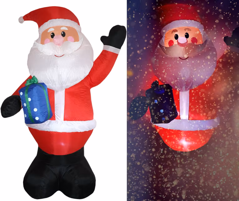 Tronje, nadmuchiwany gigantyczny Ojciec Gwiazdka, 300cm XXL dekoracja ogrodowa oświetlenie LED