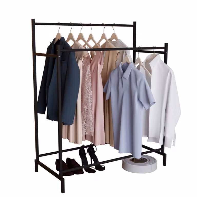 Szafa metalowa | szafka otwarta | walk-in | wieszak na ubrania| Wymiary ok. H. 136 x W. 103 x T. 52 cm- Labol L