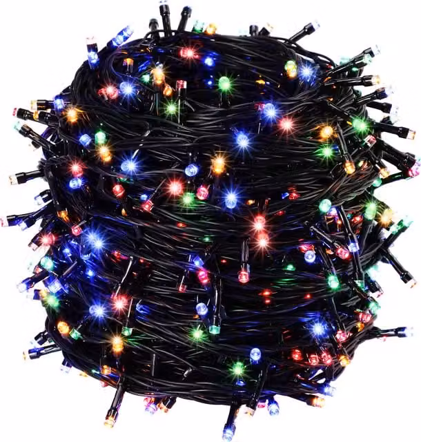 Kolorowe lampki choinkowe LED Monzana 700 diod, 14 m, z timerem i funkcją RGB, wodoodporne IP44