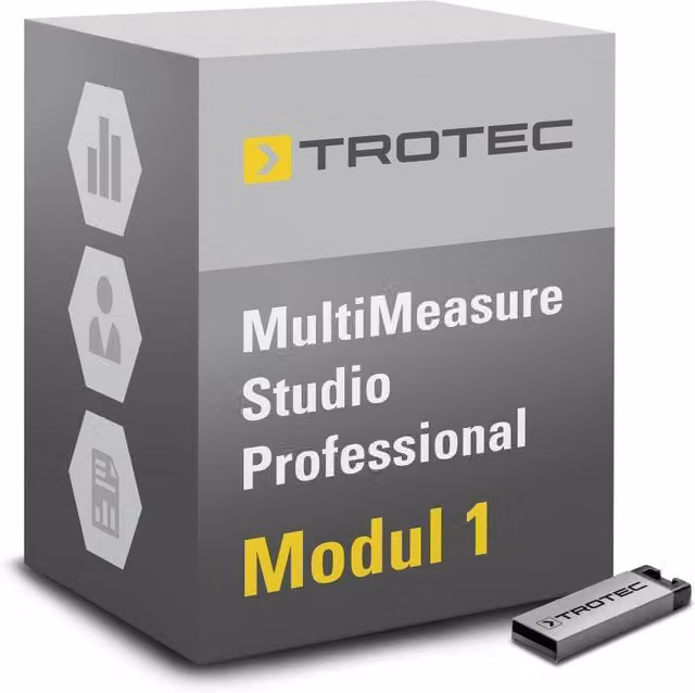 Oprogramowanie MultiMeasure Studio Pro-Moduł 1 Trotec do lokalizacji wycieków, diagnostyki budynków i pleśni w kolorze szarym