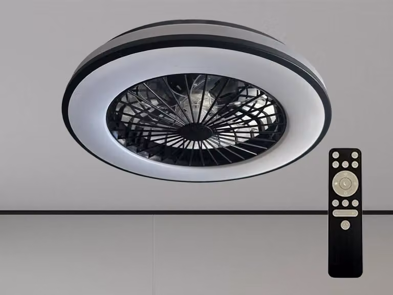 Oświetlenie sufitowe LED OPAL + wentylator sufitowy + pilot zdalnego sterowania, 48W - LCL6346