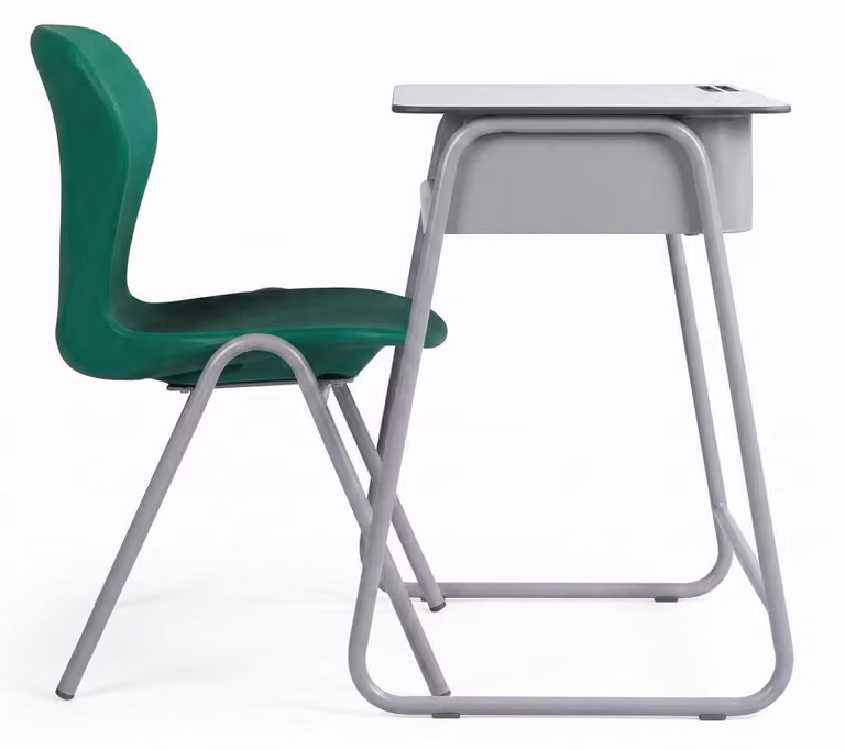 Nowoczesne meble szkolne z ergonomicznym i wygodnym stołem oraz krzesłem