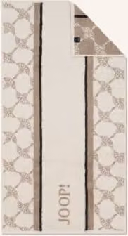 Ręcznik kąpielowy Joop! beige w paski, bawełniany frotte