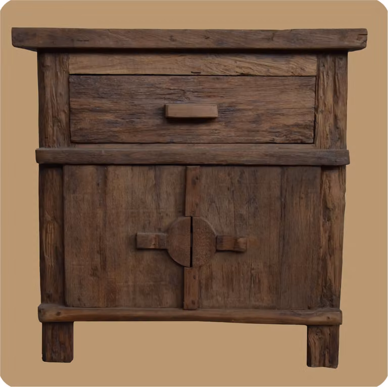 Komoda z drewna odzyskanego | Pure Antique 1 | Recykling drewna tekowego absolutnie wyjątkowy