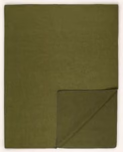 Koc Proflax zielony, materiał typu fleece, wymiary: 200 x 160 cm